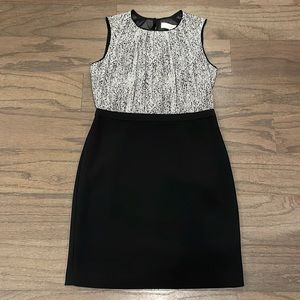 NWT LOFT Petite Black and White Dress - Size 2P